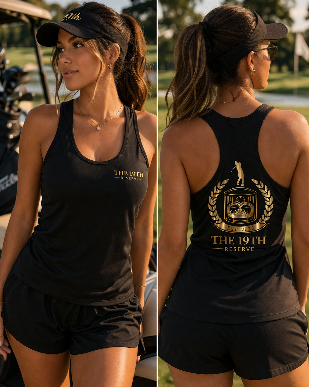 19th Reserve Women’s Fitted Racerback Tank Top